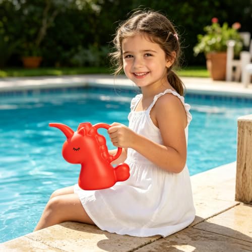 XXXFLOWER Unicorns Indoor Watering Can 1/4 Gallon 1 L Red - size: Red