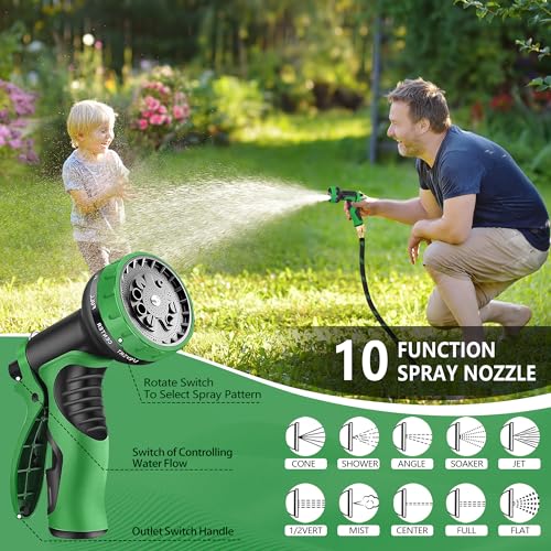 25 FT Non-Expanding Garden Hose, 2026 New Upgrated Non-Expandable Garden Water Hose - Ultra-Light & Flexible Burst-Resistant, Kink-Free Garden Hoses, All-Weather Use for Lawns, Gardens,Outdoor - size: 25ft