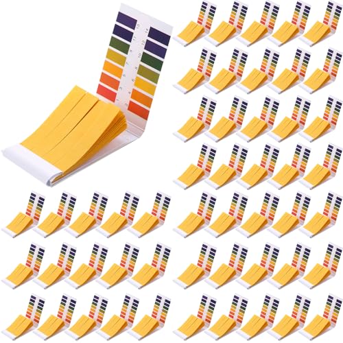 Handepo 50 Pack PH Test Strips 1-14, Universal Litmus Paper 4000 Strips