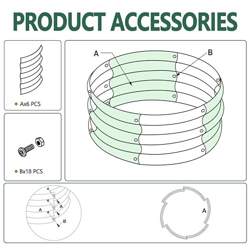 2PCS 4x4x1FT Galvanized Metal Raised Garden Bed,Outdoor Planter Box for Vegetables - size: 4x4x1(2PCS)
