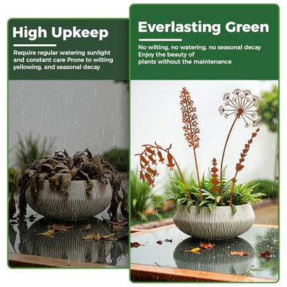 5-Pack Rust-Finish Wildflower Garden Stakes - style: Wildflower Mix Set
