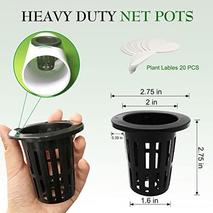 100 Pack 2 inch Net Pots Hydroponics Supplies Cups
