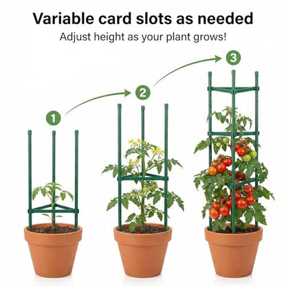 100pcs Garden Stakes Arms for Tomato Cage, 11.8in, 16mm,No Stake - size: 16mm/0.63inch