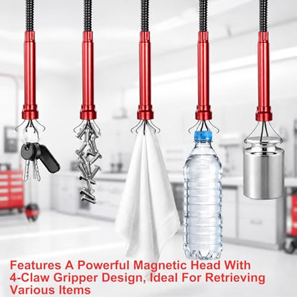 YUXIANLB Grabber Reacher Bendable Tool, Flexible Pickup 2lb Pull Strength