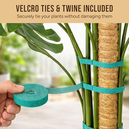 Craft911 Moss Pole Monstera Plant Support, 2 Pack 64" Bendable - size: 2-Pack (64 in)