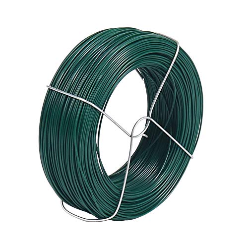 Shintop 328Ft Garden Wire, Green Plant Twist Ties for Climbing Plants - color: Green