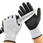 Level 5 Cut Resistant Work Gloves, Sandy Nitrile Grip, 1 Pair - color: X-large(black)