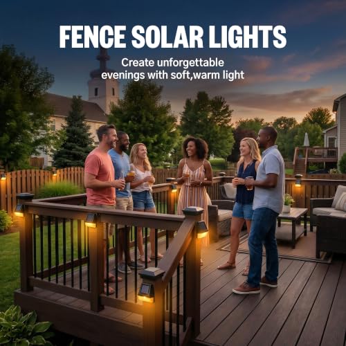 6 Pack Magnetic Solar Lights for Raised Garden Beds