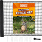 Deer Fence Netting, 55gsm Plastic Temporary Mesh Fencing, 7x50ft - size: 7 x 50 Feet