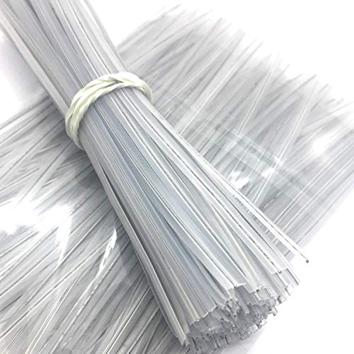 Weststone - 200pcs Heavy Duty (Wire#23) Plastic Twist Ties - 200 Clear 5" - color: 200 Clear 5"