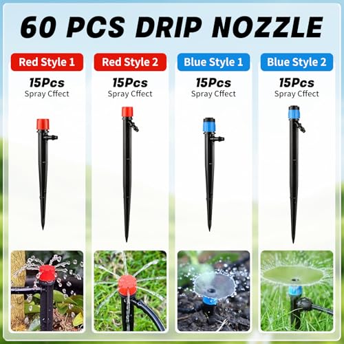 Drip Irrigation Emitter, Adjustable Water Flow Irrigation Spary Dripper