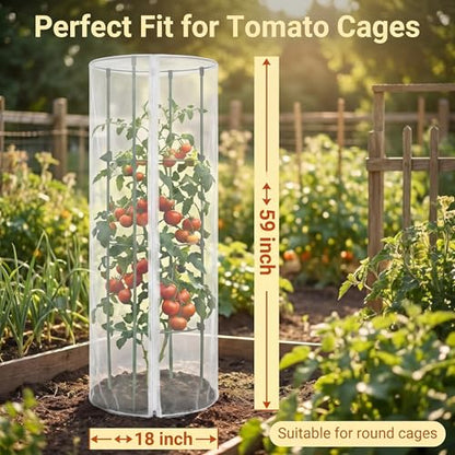 2PCS Round Strawberry and Tomato Trellis Garden Bird Netting