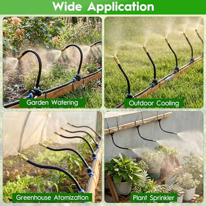 100FT 360° Adjustable Drip Irrigation System - size: 100 FT