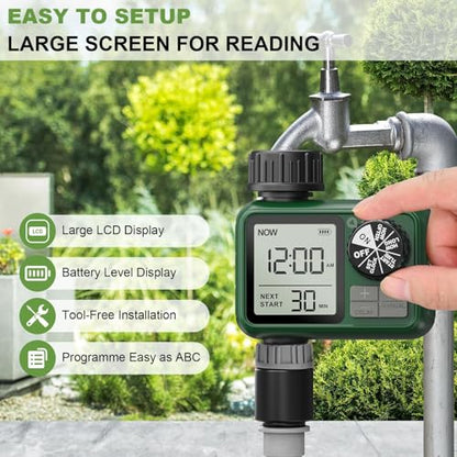 Water Timer for Outdoor Garden Hose, Sprinkler Timer for Garden - style: 1 Outlet
