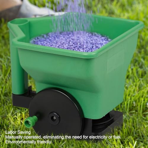 Hand Spreader Compact Lightweight 3L Manual for Lawn Garden Fertilizer PP Green,Hand Spreader Handheld Spreader Manual Spreader Small Manual Spreader Handheld Spreader Salt Garden
