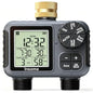 Insoma 2-Zone Sprinkler Timer with Brass Inlet, Water Hose Timer with Auto/Manual Modes + Rain Delay, Big LCD Display, for Garden, Yard Lawn, IPX5 Waterproof & Save Water - size: 2 Zone-V2.0