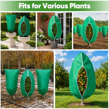 SPORTYOUTH Plant Covers Freeze Protection XL Frost Blankets 75"x95" 2 Pack - size: 75“x95"-2P