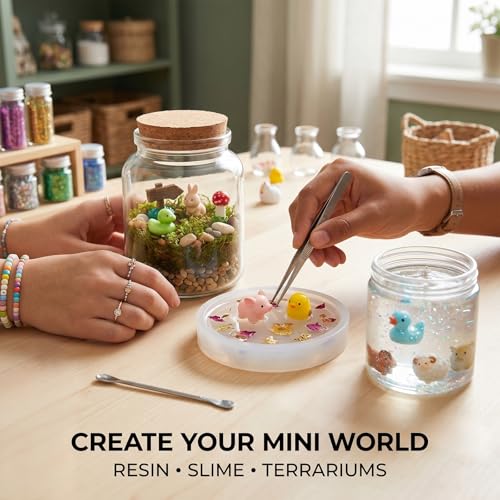 Zerobe 40Pcs Mini Farm Animal Figurines: Resin Fairy Garden Accessories - color: Farm