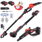 2-in-1 Cordless Pole Saw and Mini Chainsaw for Pruning Branches, Cutting