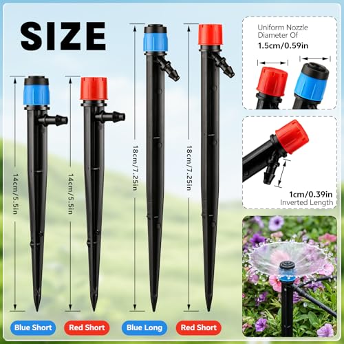 Drip Irrigation Emitter, Adjustable Water Flow Irrigation Spary Dripper