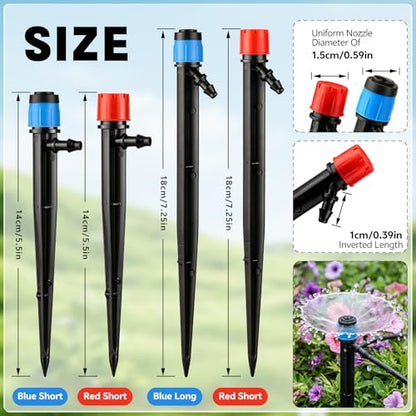 Drip Irrigation Emitter, Adjustable Water Flow Irrigation Spary Dripper