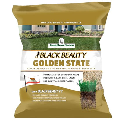 Jonathan Green Black Beauty Golden State California Grass Seed - 1 lb - size: 1 lb
