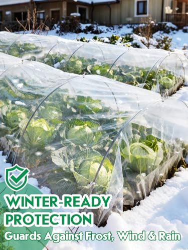 Alphatool 10 x 30ft Plant Covers Freeze Protection with 36 Clips