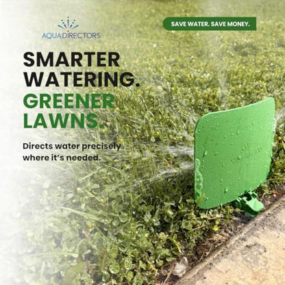 Side Shield 2 Pack – New & Improved Sprinkler Deflector for Lawn Edges, Redirects Overspray from Driveways & Sidewalks, Reinforced Spike & Durable Design