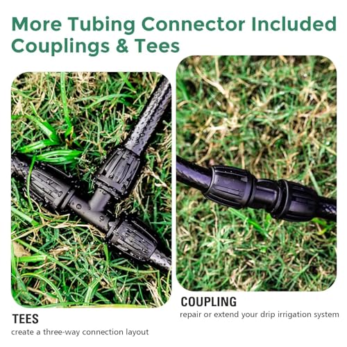 Maotong 40 FT 1/2 inch Drip Irrigation Tubing Main Line Hose Tube for Garden Irrigation System - size: 40 FT 1/2"