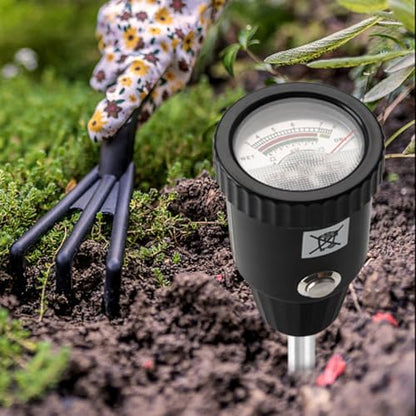 Soil Meters,Soil Test Kit,Soil PH/Moisture Tester Heavy Duty 295mm Long Probe&Large Screen for Garden Lawn Farm Indoor Outdoor Plants (No Battery Needed)