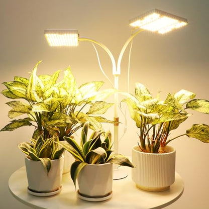 2Head Tabletop Grow Lights for Seed Starting with Timer - size: 2Head-Timer