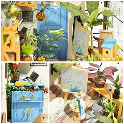Rolife Greenhouse DIY Miniature Dollhouse Kit Creative Gift for Adults