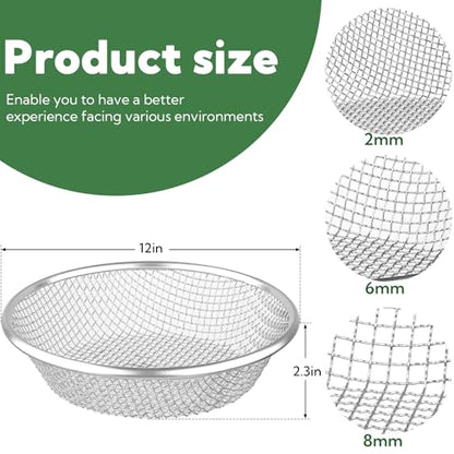 3PCS Soil Sifter for Gardening, Rock Sifter for 5 Gallon Bucket, Compost Dirt Sieve Set with Gloves – Filters Soil, Sawdust, Pebbles, Debris