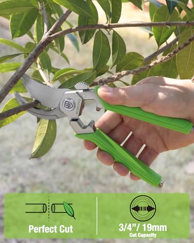 WORKPRO 8.5" Bypass Pruning Shears, Professional Forged Garden Shears