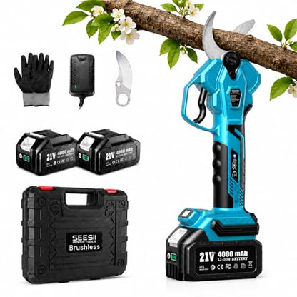 SEESII Electric Pruning Shears 4 Modes, 1.8” Cut Electric Pruners Cordless