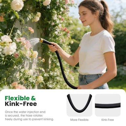 Garden Hose 25FT, Non-Expanding Water Hose Ultra Lightweight - size: 25FT