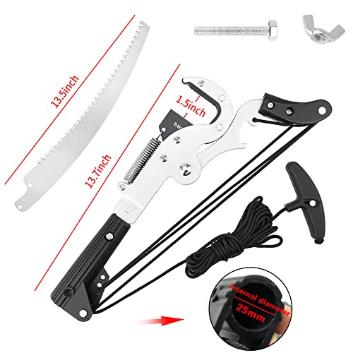 BAYTORY Extendable Tree Pruner Shears Head and Saw without Pole
