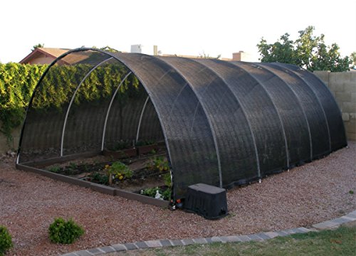 Agfabric 12 X 20ft 50% Sunblock Shade Cloth with Grommets for Garden Patio, Black - size: 12 x 20 ft - 50%