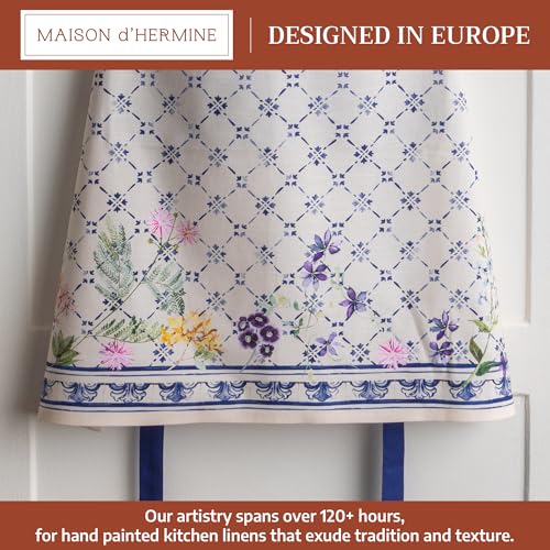Maison d' Hermine Aprons for women with Pocket 100% Cotton (27.50"x31.50") - color: 037 - Faience