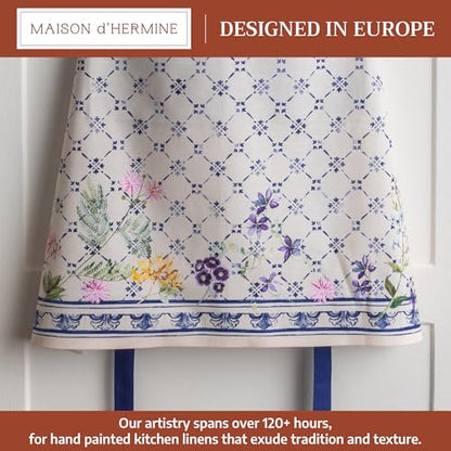 Maison d' Hermine Aprons for women with Pocket 100% Cotton (27.50"x31.50") - color: 037 - Faience