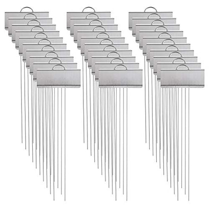 Foraineam 30 Pack 11.5 inch Stainless Steel Garden Markers Weatherproof Metal Plant Labels Large Planting Seedling Stake Signs