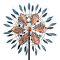 Stargarden Large Wind Spinners Outdoor, 23 Inch Metal Wind Spinner - color: Blue Copper-23"