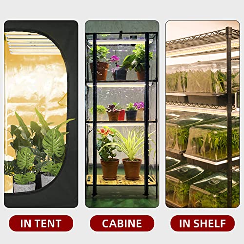 Grow Light for Plant, T8, 2FT, 192W, Full Spectrum, 8 Pack, Linkable - size: 2FT-24W