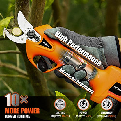 Kebtek Cordless Pruning Shears 25MM Electric Pruners 880G Lightweight