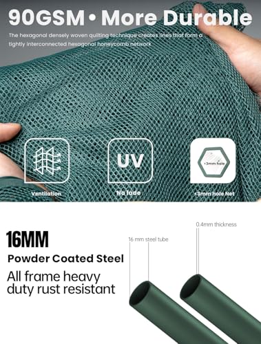 Poray Large 12.3X4FT Tunnel Plant Netting Cover,6FT Tall Crop Cage Tomato Netting for Vegetables&Fruits,Durable Gardening Net for Plant and Animals - style: 147*49*72inches Tunnel