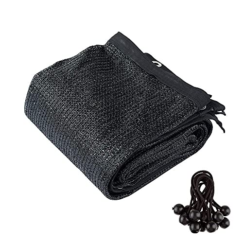 Agfabric 70% Sun-Block Shade Cloth Net Mesh Shade with Grommets for Garden Patio 10’ X 20’, Black - size: 10 x 20 ft - 70%
