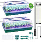 2 Pack Seed Starter Tray with Grow Light, 120-Cell Seedling Kit - size: 120 Cells