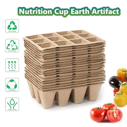 360 Cells Seed Starter Tray, 30 Pack Plant Starter Kit - size: 360 Cells, 30 Packs