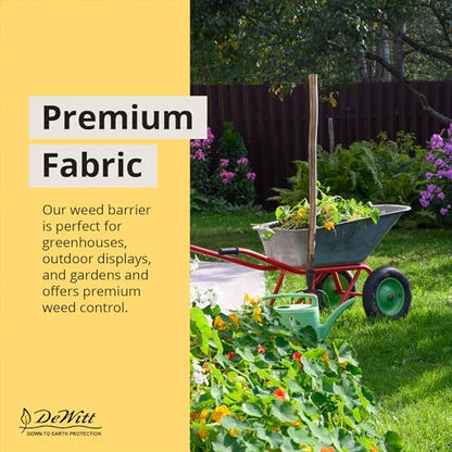 Dewitt Sunbelt Heavy-Duty Weed Barrier Fabric 3.2 oz, 6 x 300 Feet, 5-Pack - size: 5 Pack, style: 6' x 300'