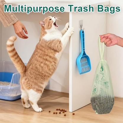 HECTOLIFE 2.6 Gallon 300 Count Compostable Bags Handle Tie - style: 2.6gallon (300count)